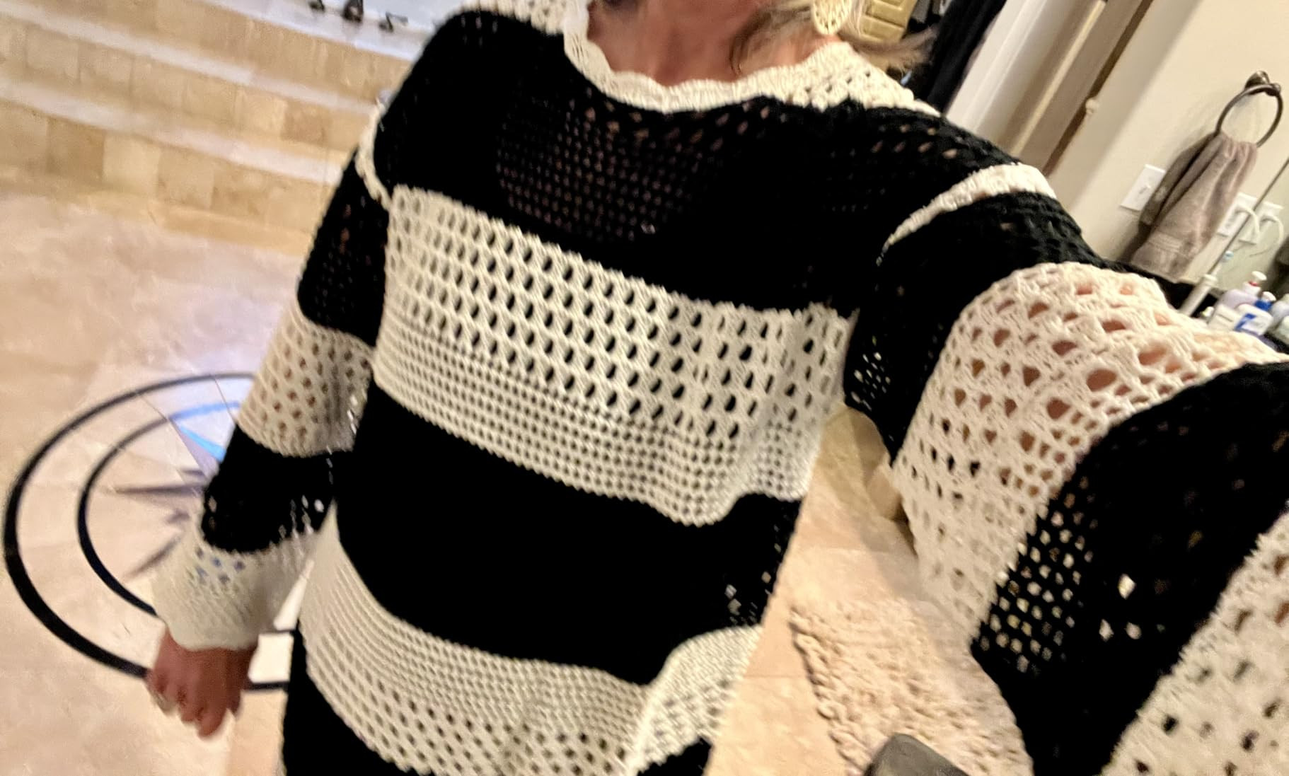 ANRABESS Women Swimsuit Crochet Swim Cover Up 2025 Summer Bathing Suit Swimwear Mesh Knit Beach D... | Amazon (US)