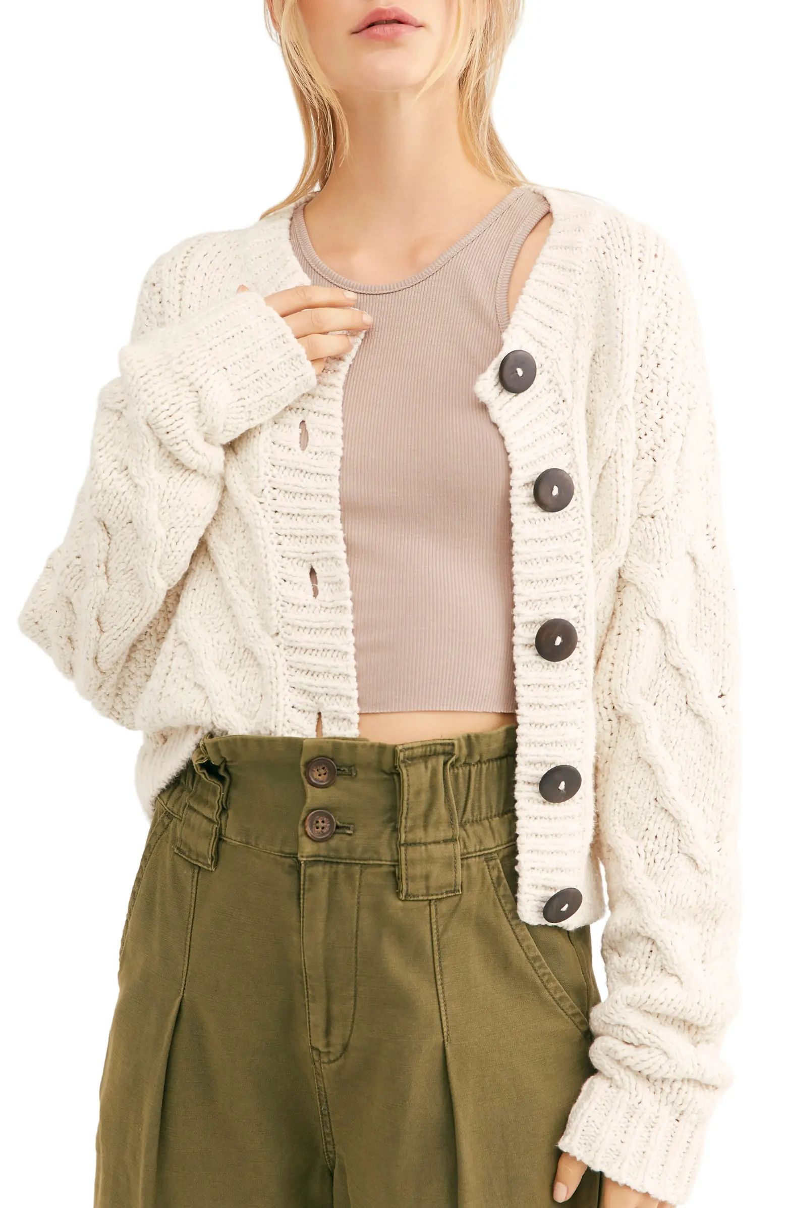 Bonfire Cable Knit Cardigan | Nordstrom