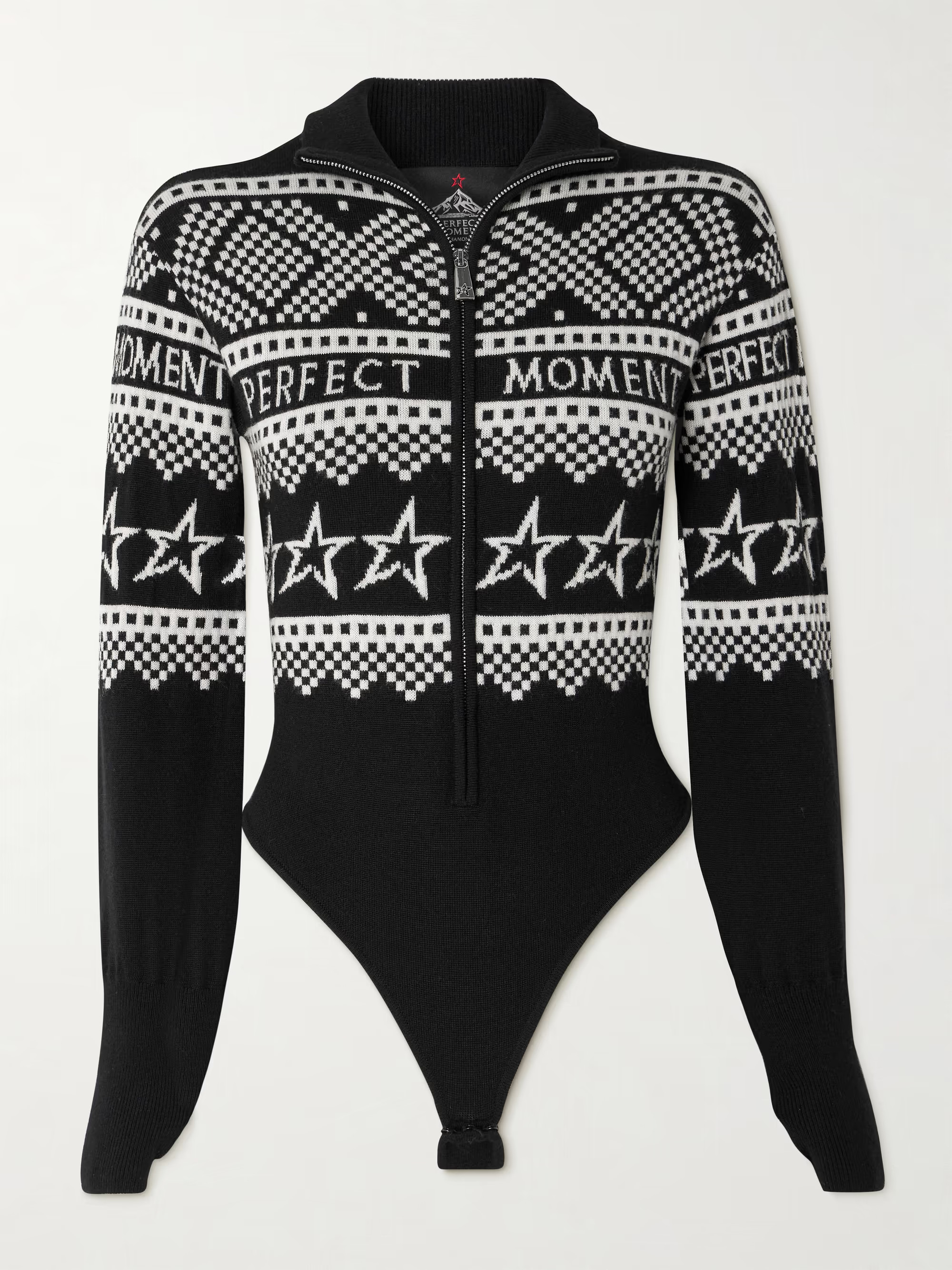 Holiday intarsia merino wool bodysuit | NET-A-PORTER (US)