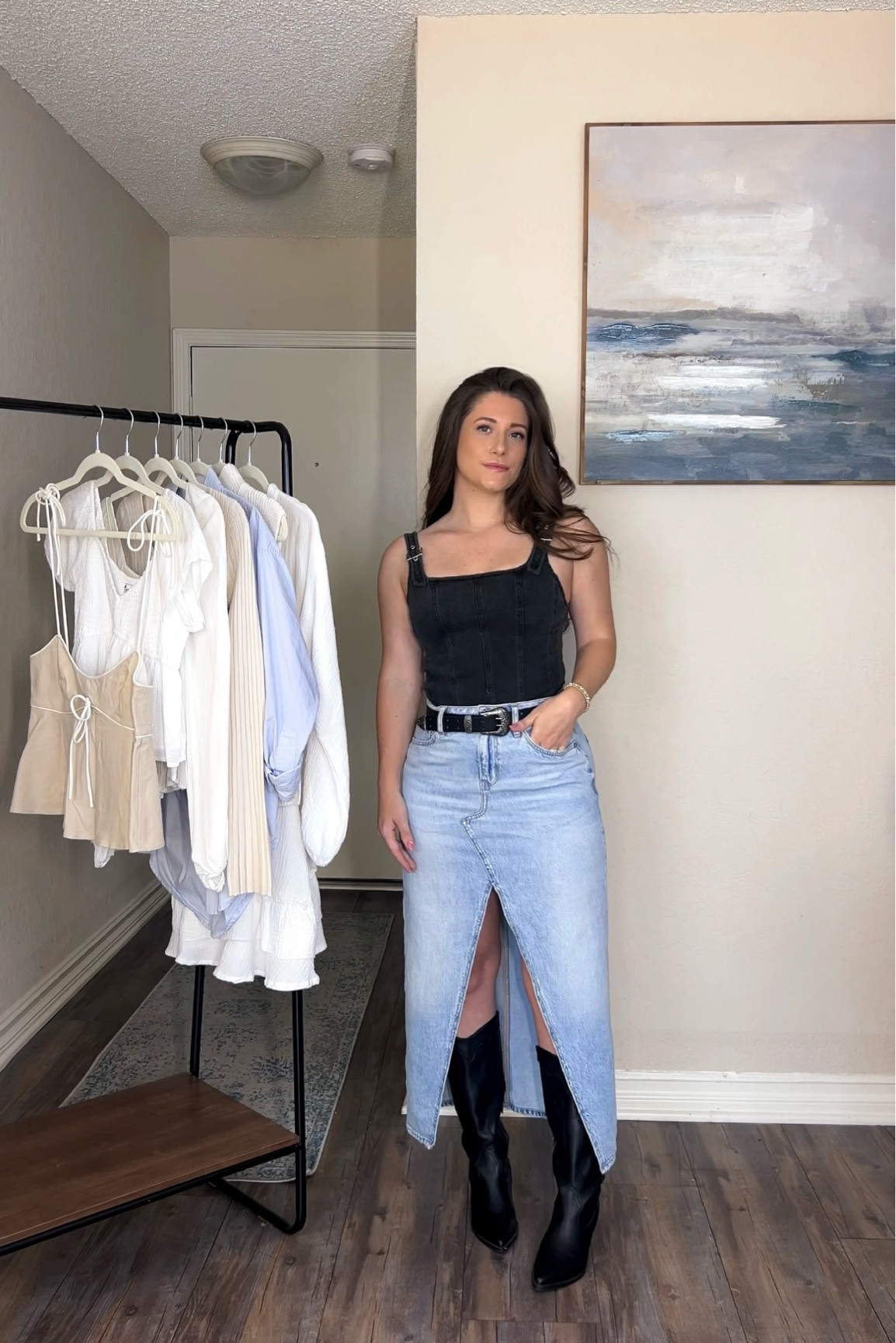 Country concert outfit | Spring outfit | Denim vest, denim maxi skirt  | festival outfit 

#LTKstyletip #LTKfindsunder50 #LTKfindsunder100