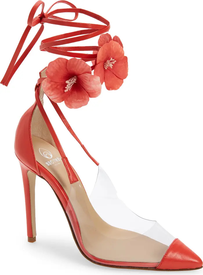 de Fleur Ankle Tie Pointed Toe Pump (Women) | Nordstrom