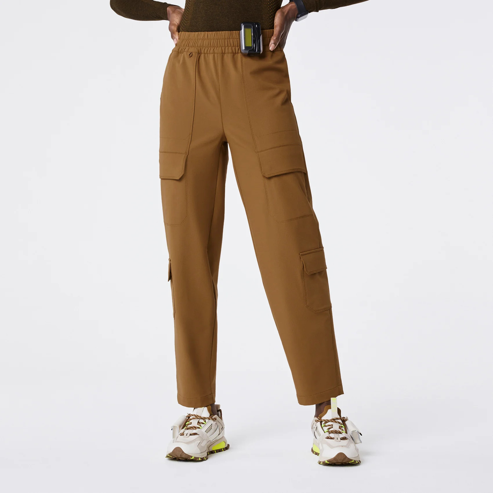 Women’s Indestructible High Waisted Relaxed Barrel Scrub Pants - Earth · FIGS | FIGS