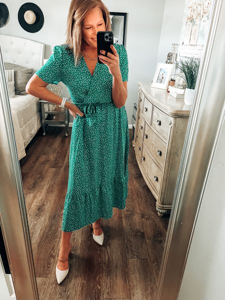 Pretty Garden midi dress from Amazon comes in more colors, fits tts. Styling it with Kelly & Katie Nikiti Mules that are on sale! 

DSW, sale, Easter, dresses, amazon dresses, dress shoes, pumps, shoe addict, amazon finds, amazon fashion, workwear, church dress, trending, fashion over 40

#LTKshoecrush #LTKsalealert #LTKunder50