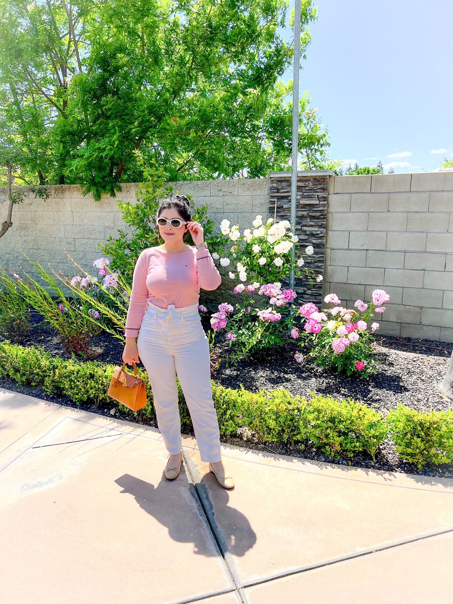 Beautiful day, celebrating my loves life today. 🩷

Tommy Hilfiger, paper bag pants, boatneck sweater, Chanel flats, Kelly 25, Hermes, Celine sunglasses, summer outfits, summer fashion, fashion blogger, outfit ideas 

#LTKstyletip #LTKunder50 #LTKunder100