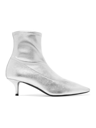 Giuseppe Zanotti - Notte Metallic Leather Sock Boots - Silver | NET-A-PORTER (UK & EU)