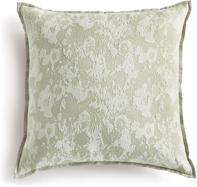 NAPA Home & Garden, Sofia 24"" Square Indoor Outdoor Pillow, Celadon/Ecru, Back: Celadon | Amazon (US)