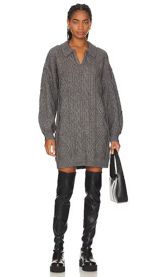 Debbie Sweater Dress in Heather Grey | Revolve Clothing (Global)