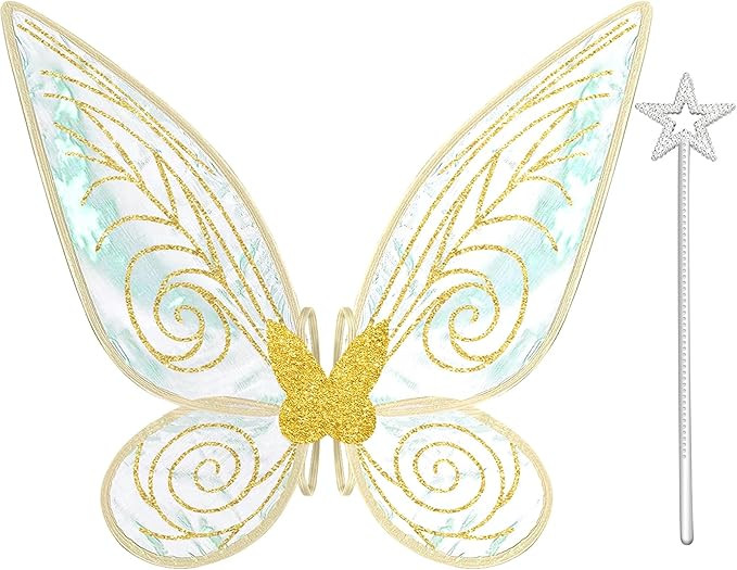 quescu Fairy Wings for Adults,Butterfly Wings for Girls,Angel Wings,Fairy Costume for Women Hallo... | Amazon (US)