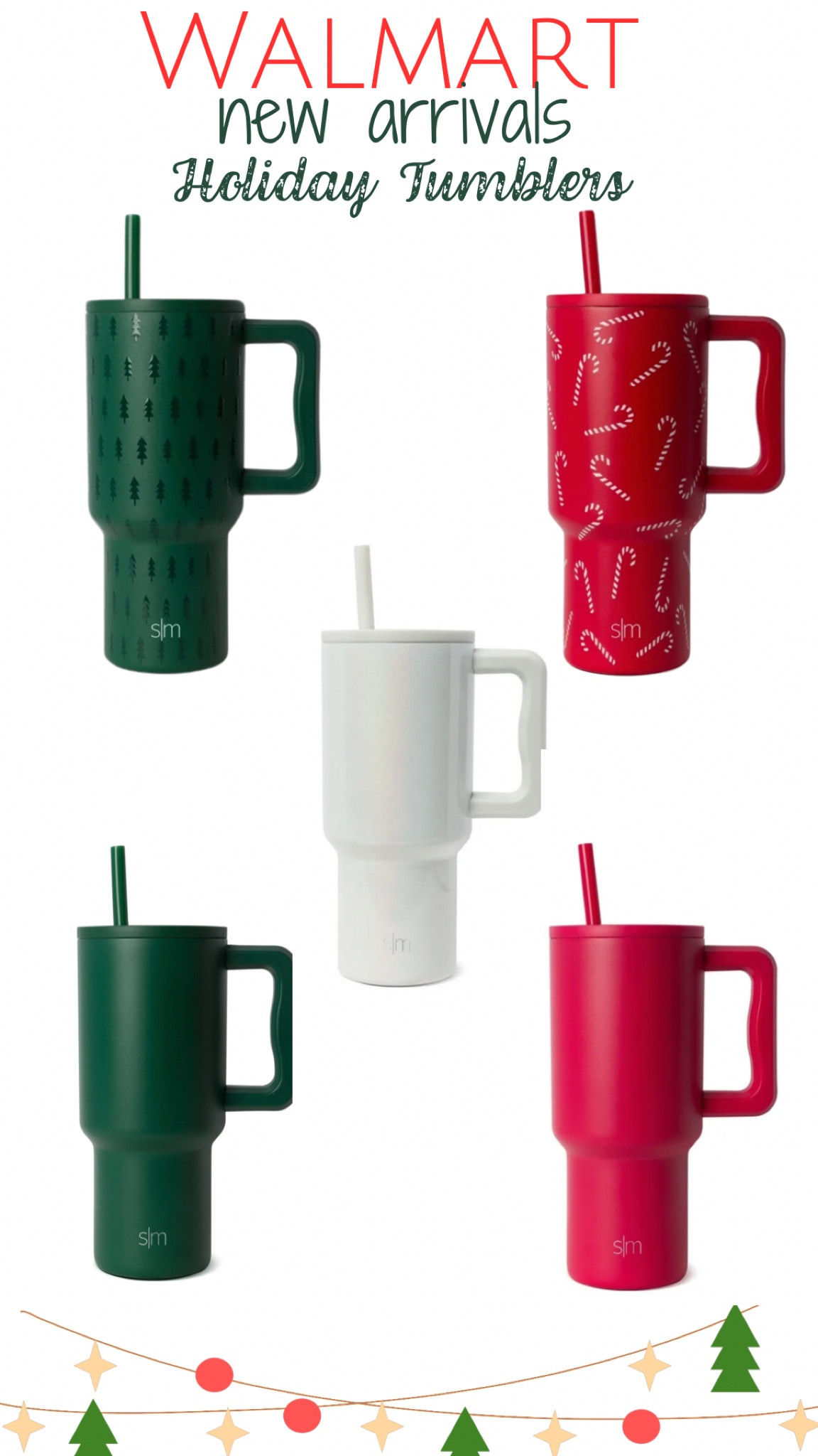 Holiday Tumblers at Walmart! 🎄 #tumbler #holiday #simplemodern #christmas

#LTKGiftGuide #LTKSeasonal #LTKHoliday