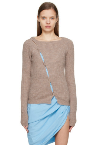 Jacquemus - Brown Le Papier 'La Maille Pau' Cardigan | SSENSE