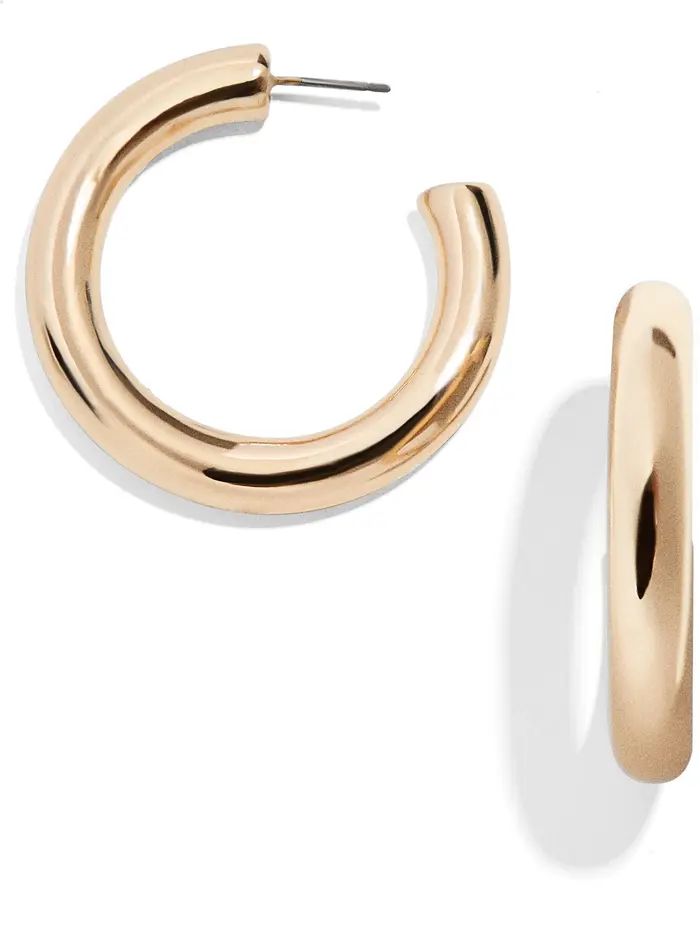 Dalilah Medium Tube Hoop Earrings | Nordstrom