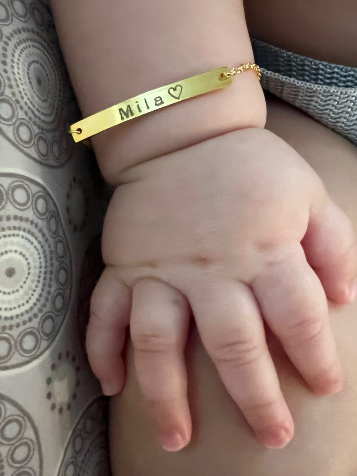 Cute baby name bracelets ✨🫶🏻 On sale & can order now to get it in time for Christmas 🎁🎄

#LTKGiftGuide #LTKHoliday #LTKBaby