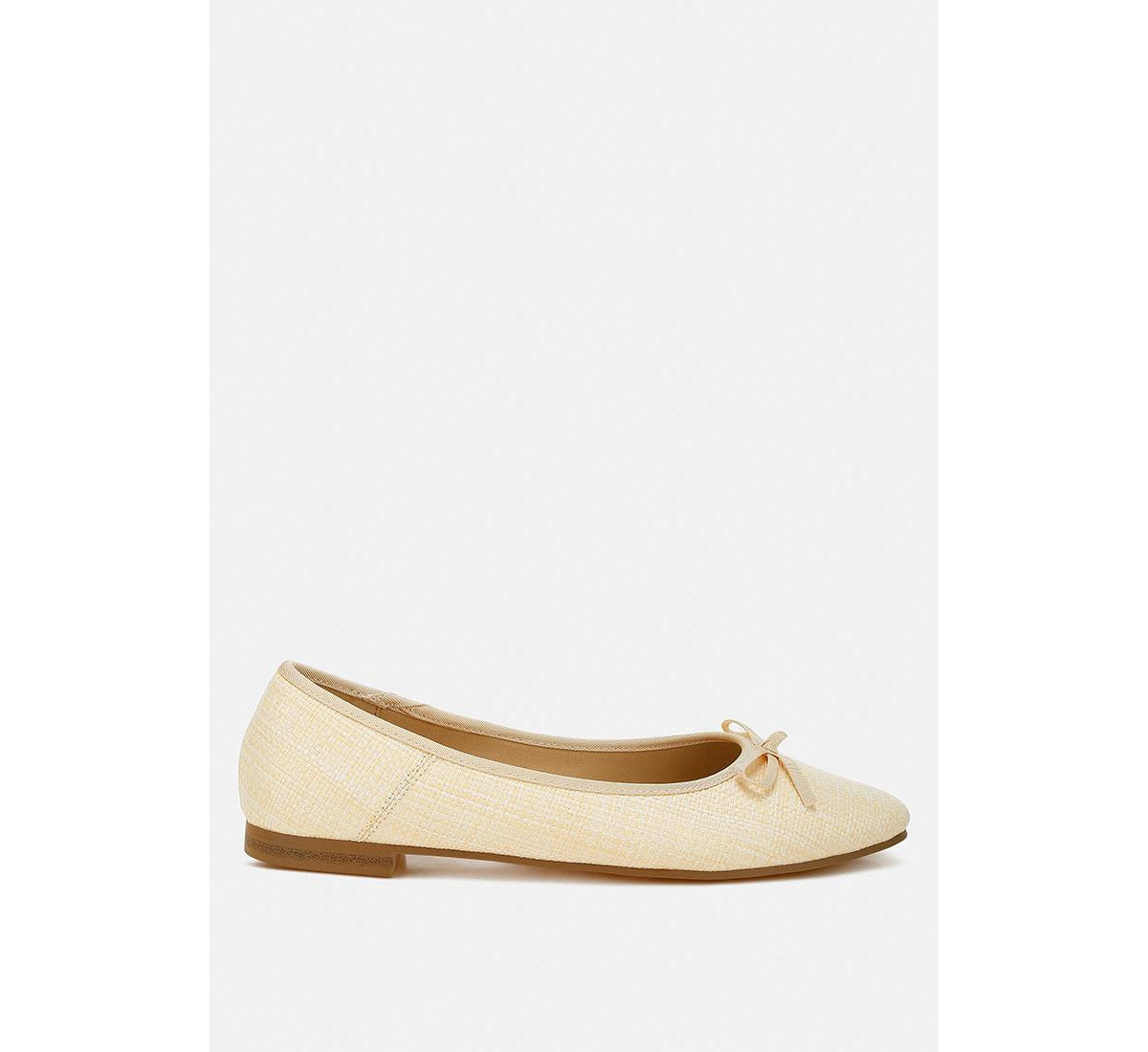 Paper Rings Raffia Ballet Flats - Natural | Macy's