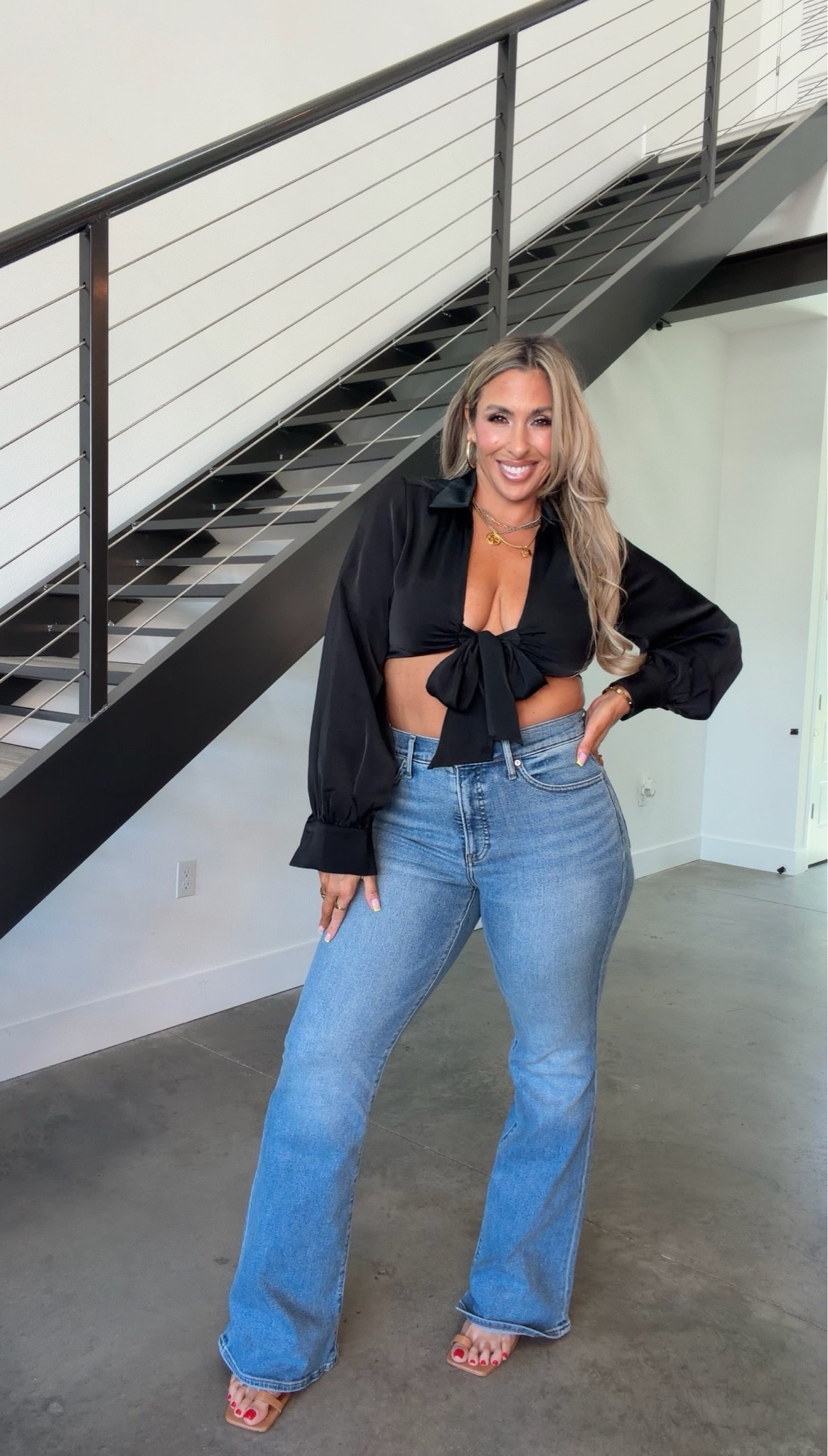 Midsize Outfit Inspo

top XL 

Stretchy and run big wedding a 10L. These jeans run long: dragging the ground with 3.5 inch heel on. I prefer this super long length especially for a flare. 

Nude heels (old) 


#LTKMidsize #LTKootd #LTKTall