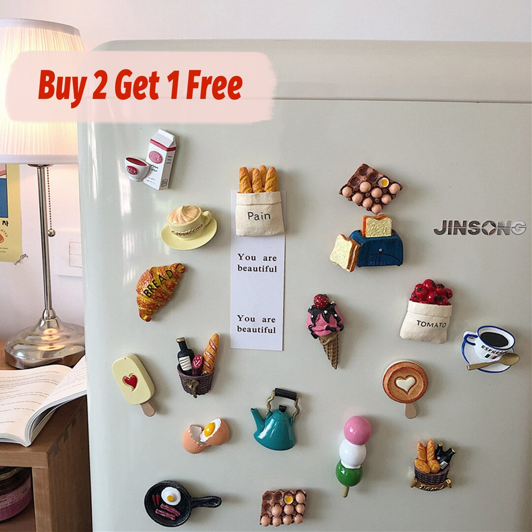 Food Shape Refrigerator Magnet Home Decor and Gifts Creative - Etsy | Etsy (US)