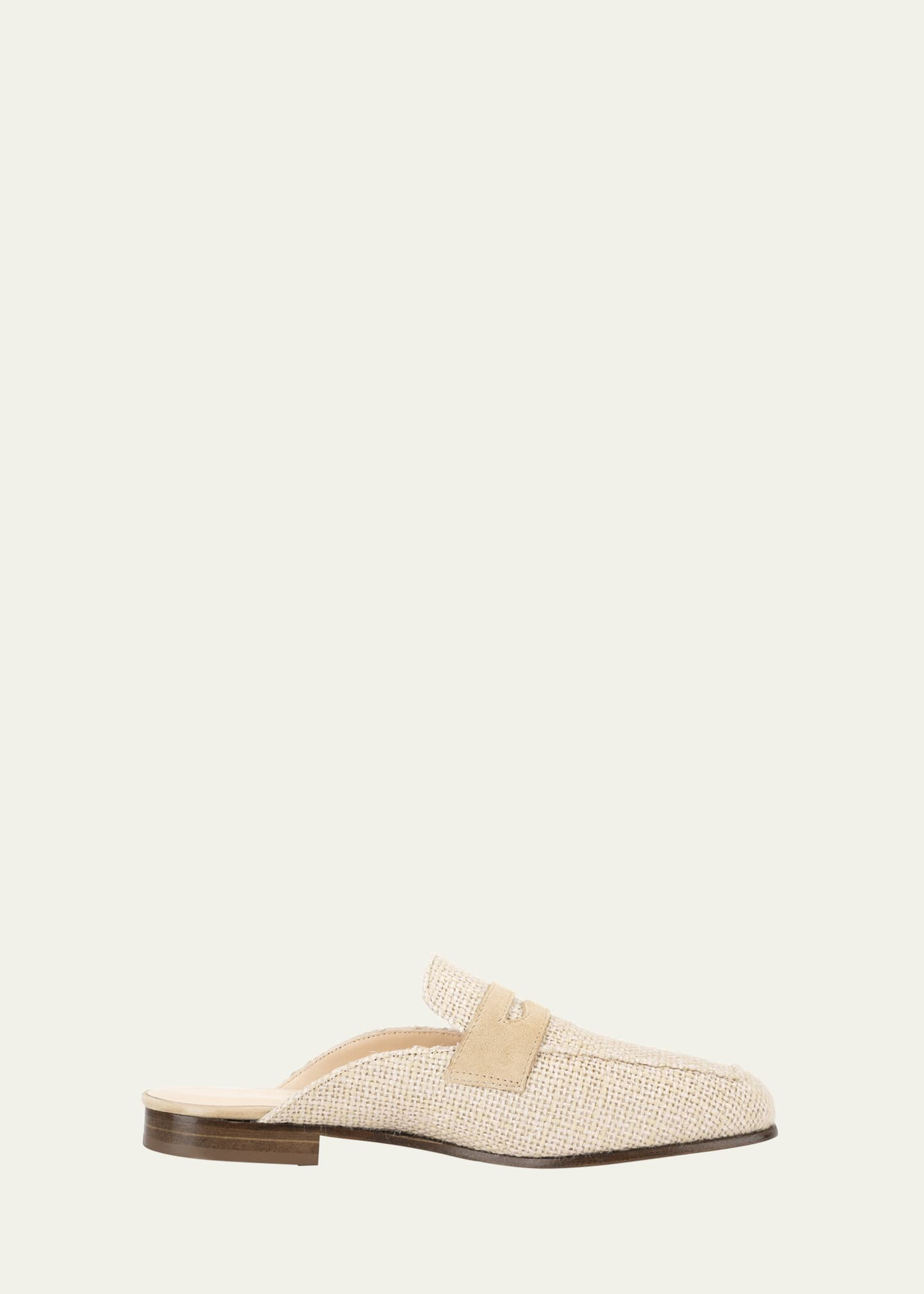 Sophique Riviera Raffia Penny Loafer Mules | Bergdorf Goodman