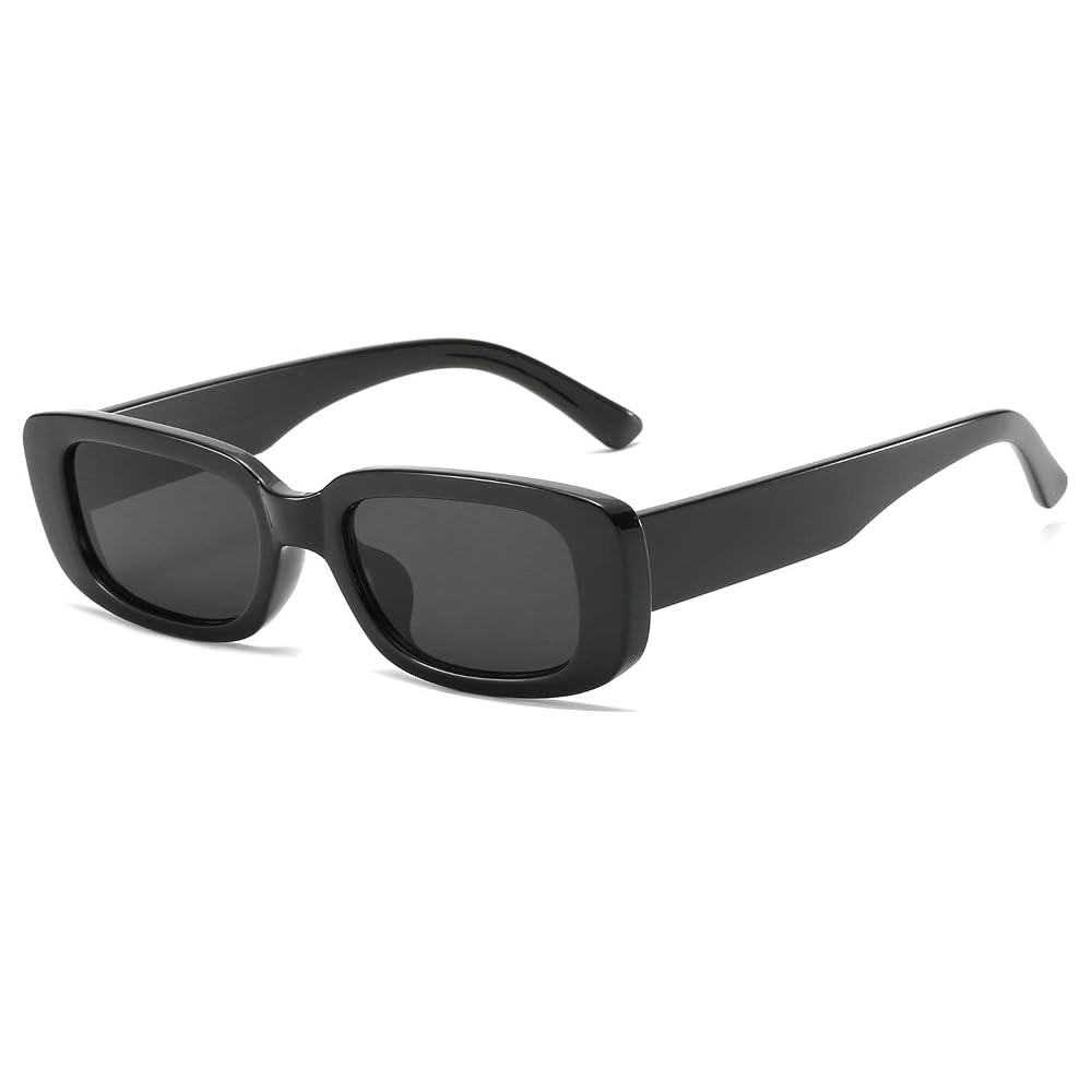 Women Rectangle Sunglasses 90's Vintage Retro Fashion Square Wide Sun Glasses UV400 | Amazon (CA)
