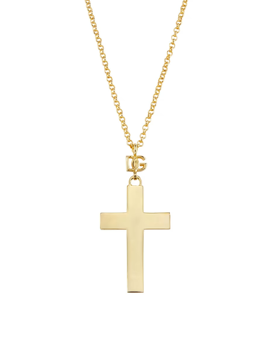 Gold-Plated Cross Pendant Necklace | Saks Fifth Avenue