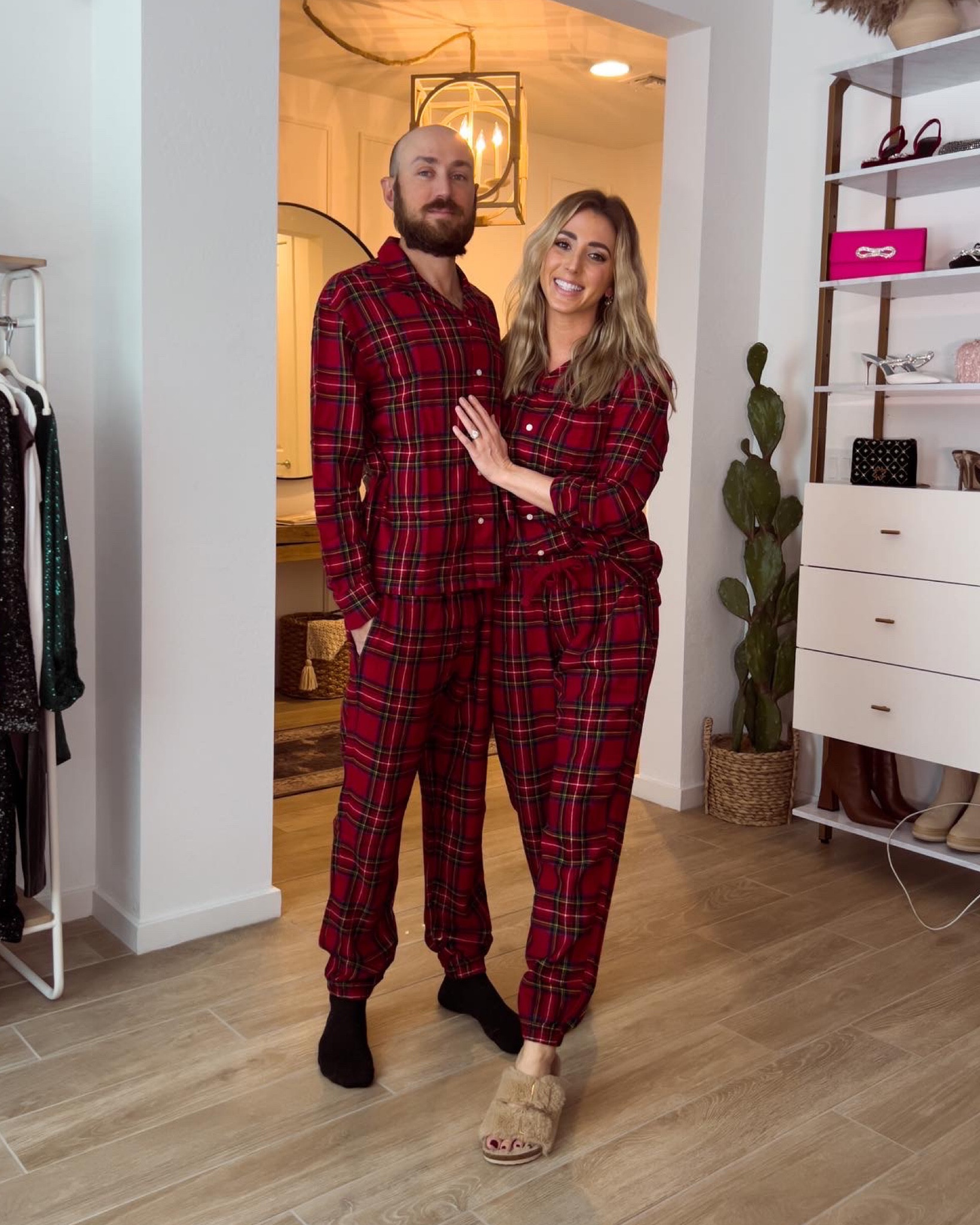 Last chance to get 25% off at Abercrombie with code AFLTK !!! Cozy matching couples holiday pajamas are on sale. Slippers are an Amazon find and linked. Runs tts 

#LTKHoliday #LTKstyletip #LTKunder100