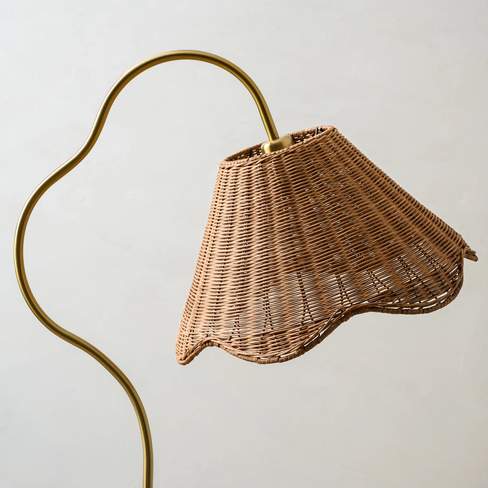 Lucinda Floor Lamp with Woven Shade | Magnolia