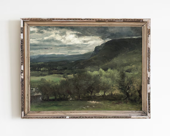 Landscape Wall Art Landscape Painting Vintage Art Print | Etsy | Etsy (US)