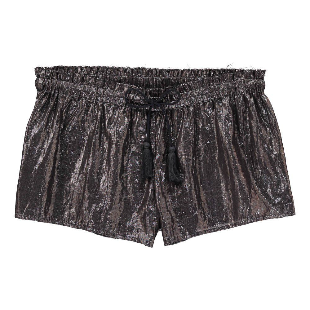 Pretty Lurex Cotton Shorts Black | Smallable UK