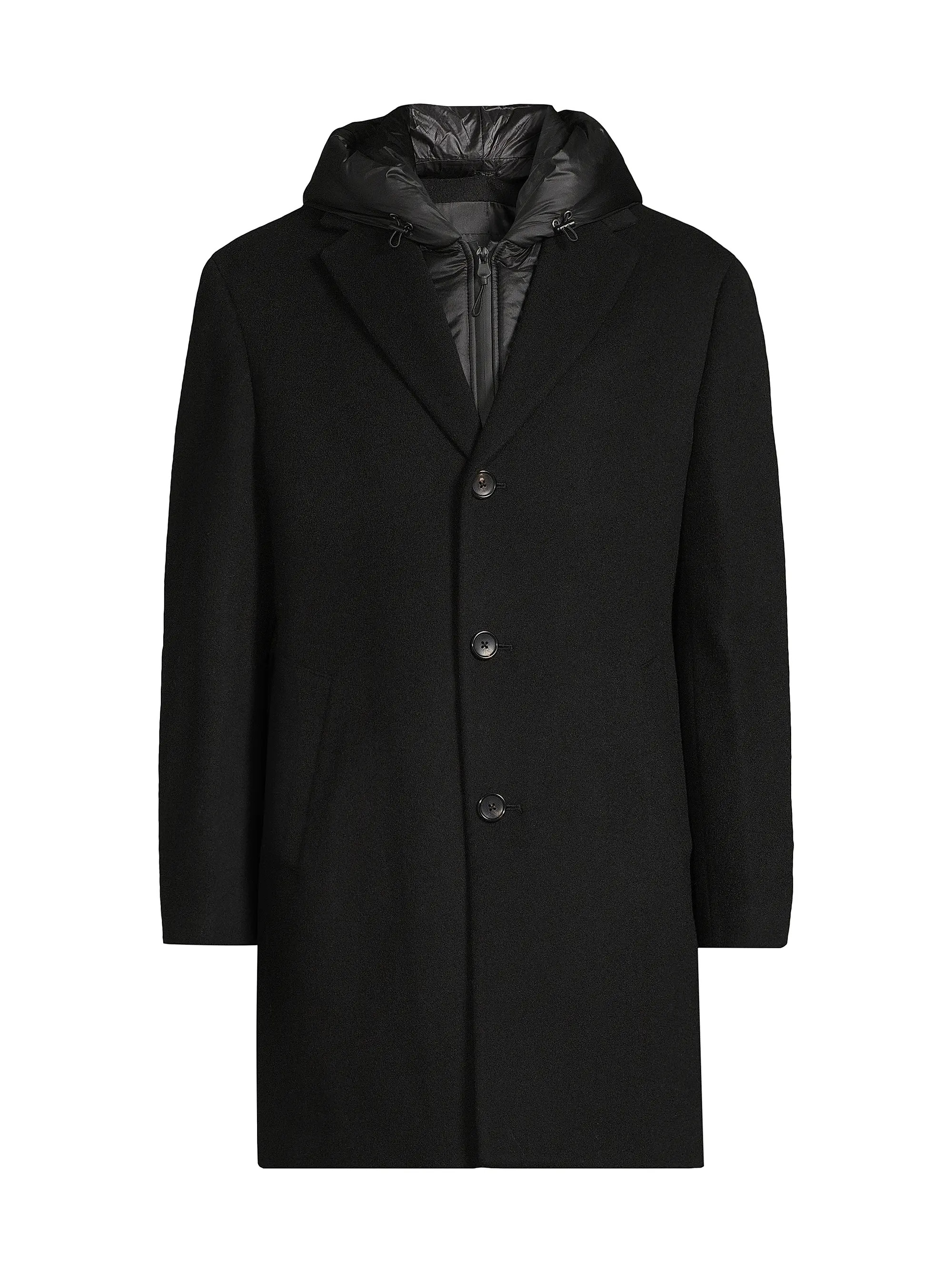 Trenton Wool-Cashmere Puffer Hood Coat | Saks Fifth Avenue