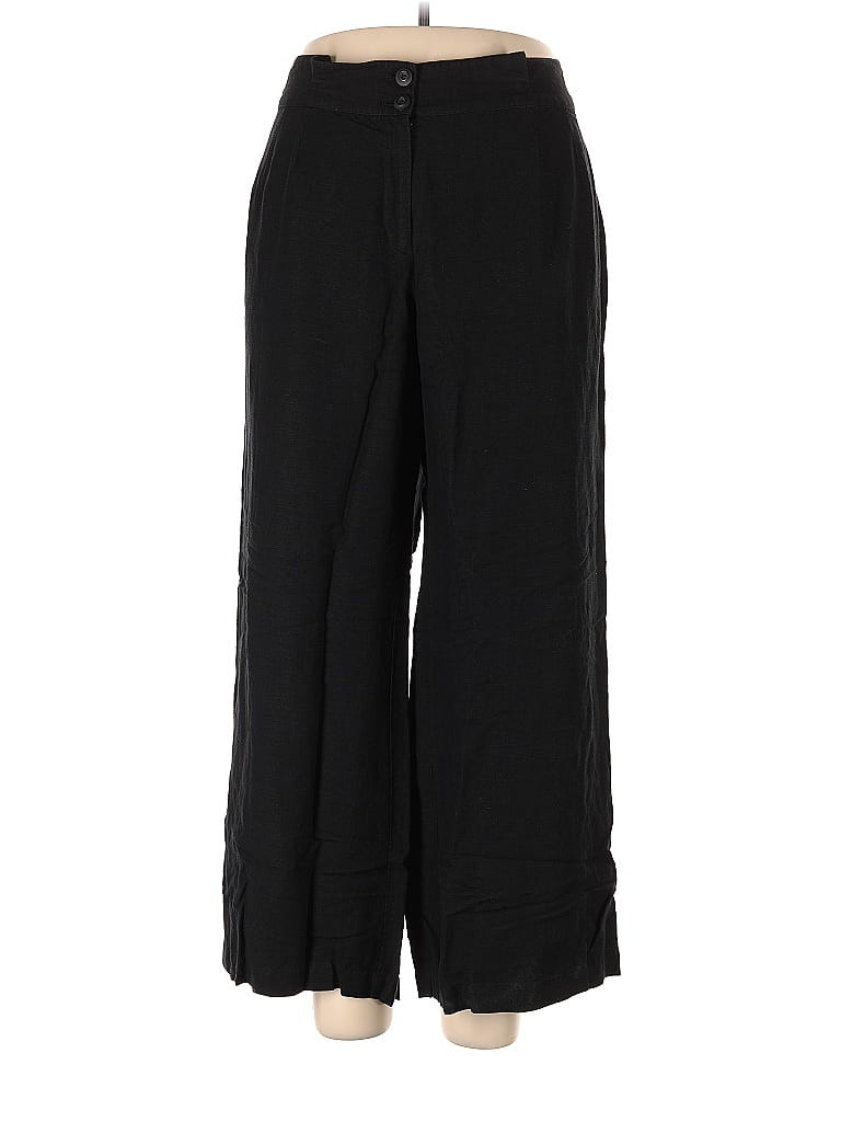 Lane Bryant Linen Pants - Low Rise: Black Bottoms - Size 18 Plus | ThredUp