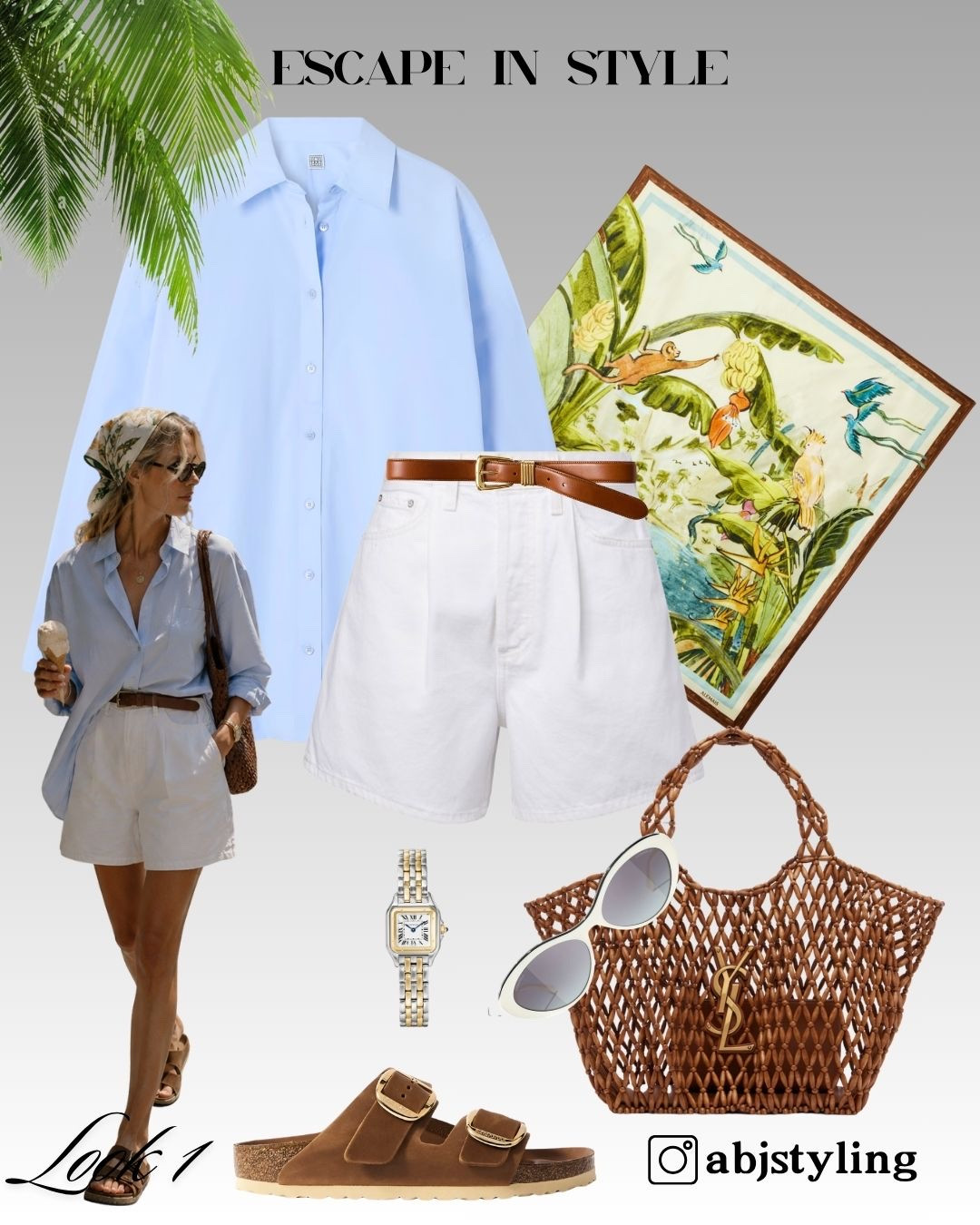 The kind of outfit that makes even a coffee run feel like a holiday. An oversized striped shirt, crisp white shorts, comfortable sandals and woven textures create the ultimate effortless European summer look. Easy to recreate, endlessly wearable, and perfect for warm days.

Everything is linked below.

#LTKuk #LTKsummer #LTKeurope