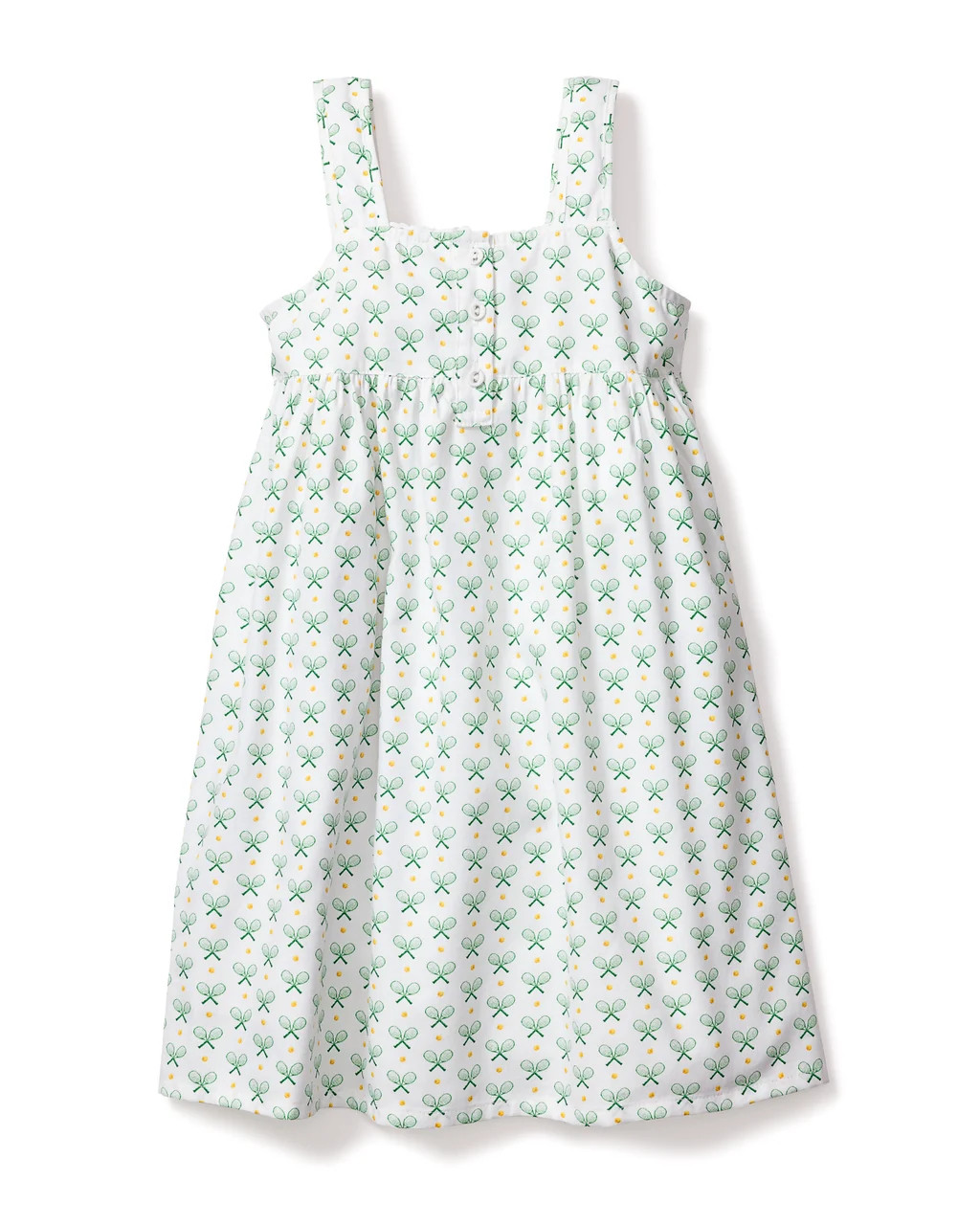 Girl's Twill Charlotte Nightgown in Match Point | Petite Plume