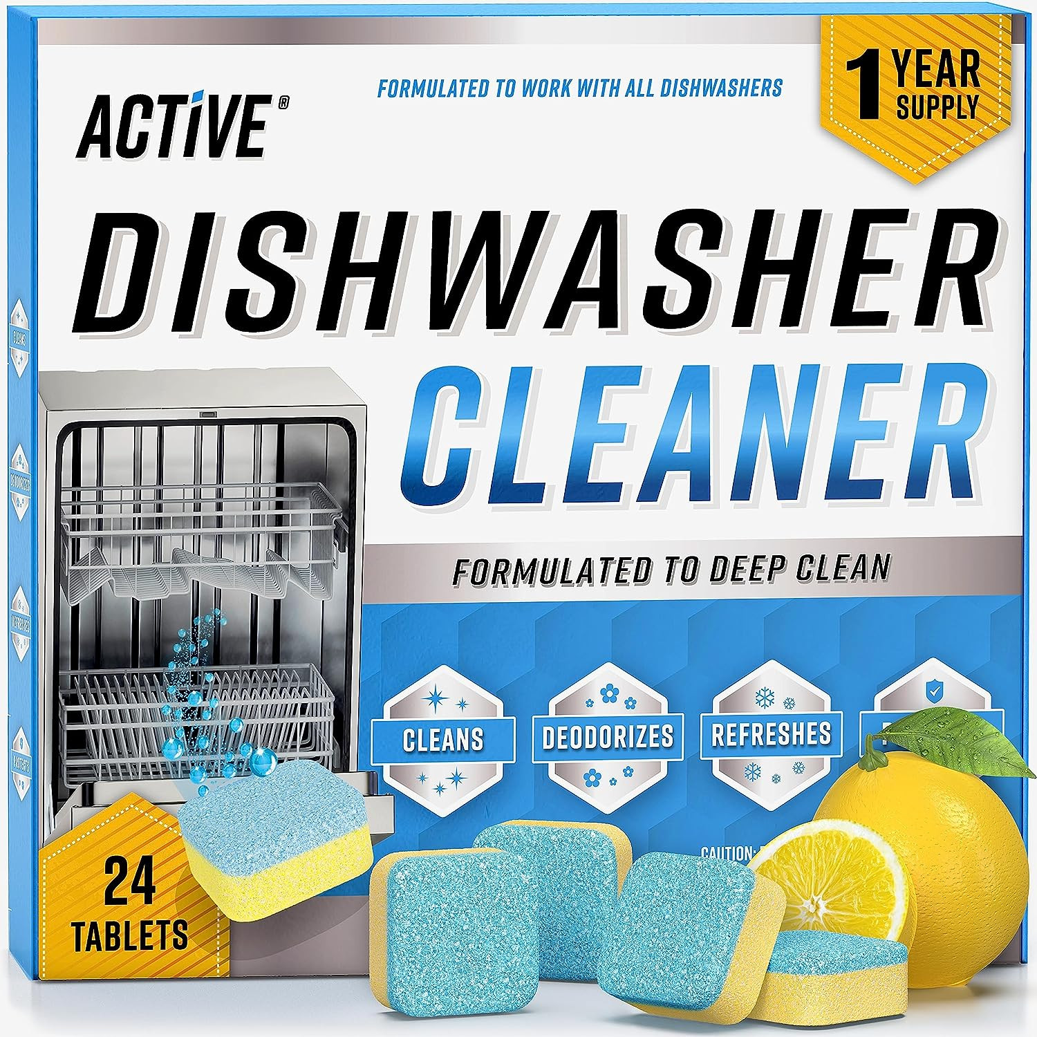 Dishwasher Cleaner And Deodorizer Tablets - 24 Pack Deep Cleaning Descaler Pods Formulated To Cle... | Amazon (CA)