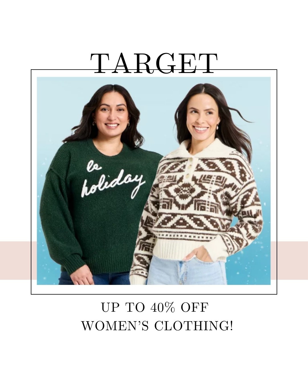 Up to 40% Women’s clothing right now!!! 🙌🏻💕

#LTKSaleAlert #LTKHoliday #LTKMidsize