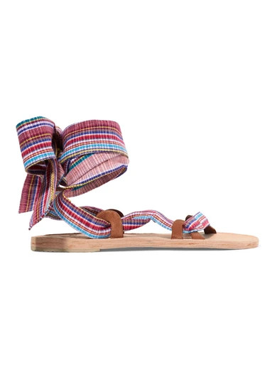Brother Vellies - Zanzibar Woven Canvas Sandals - Beige | NET-A-PORTER (US)
