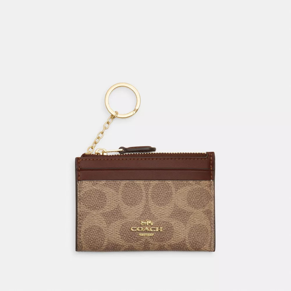 Mini Skinny ID Case In Signature Canvas | Coach (US)