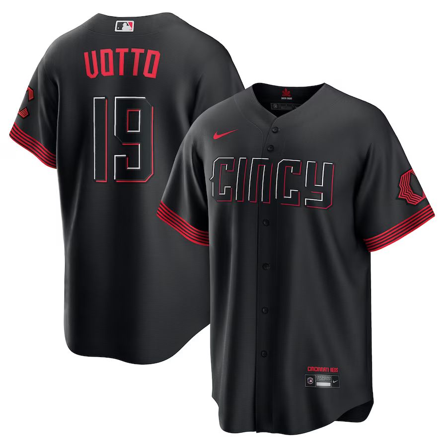 Joey Votto Cincinnati Reds Nike 2023 City Connect Replica Player Jersey - Black | Fanatics