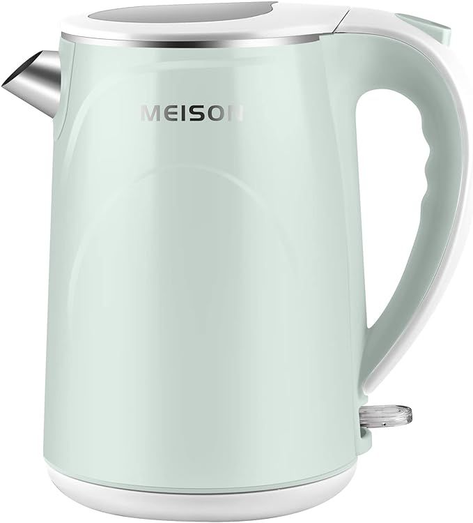 MEISON Electric Kettle, 1.7 L Double Wall Food Grade Stainless Steel Interior Water Boiler, Coffe... | Amazon (US)