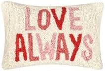 Peking Handicraft 30TG953C12OB Love Always Hook Pillow, 12-inch Length | Amazon (US)