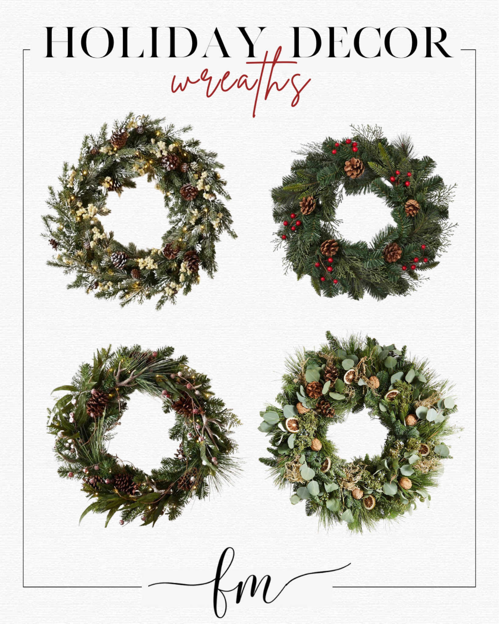 Festive Holiday Decor: Wreaths 



Holiday decorations, wreaths, decor



#LTKHoliday #LTKhome #LTKstyletip