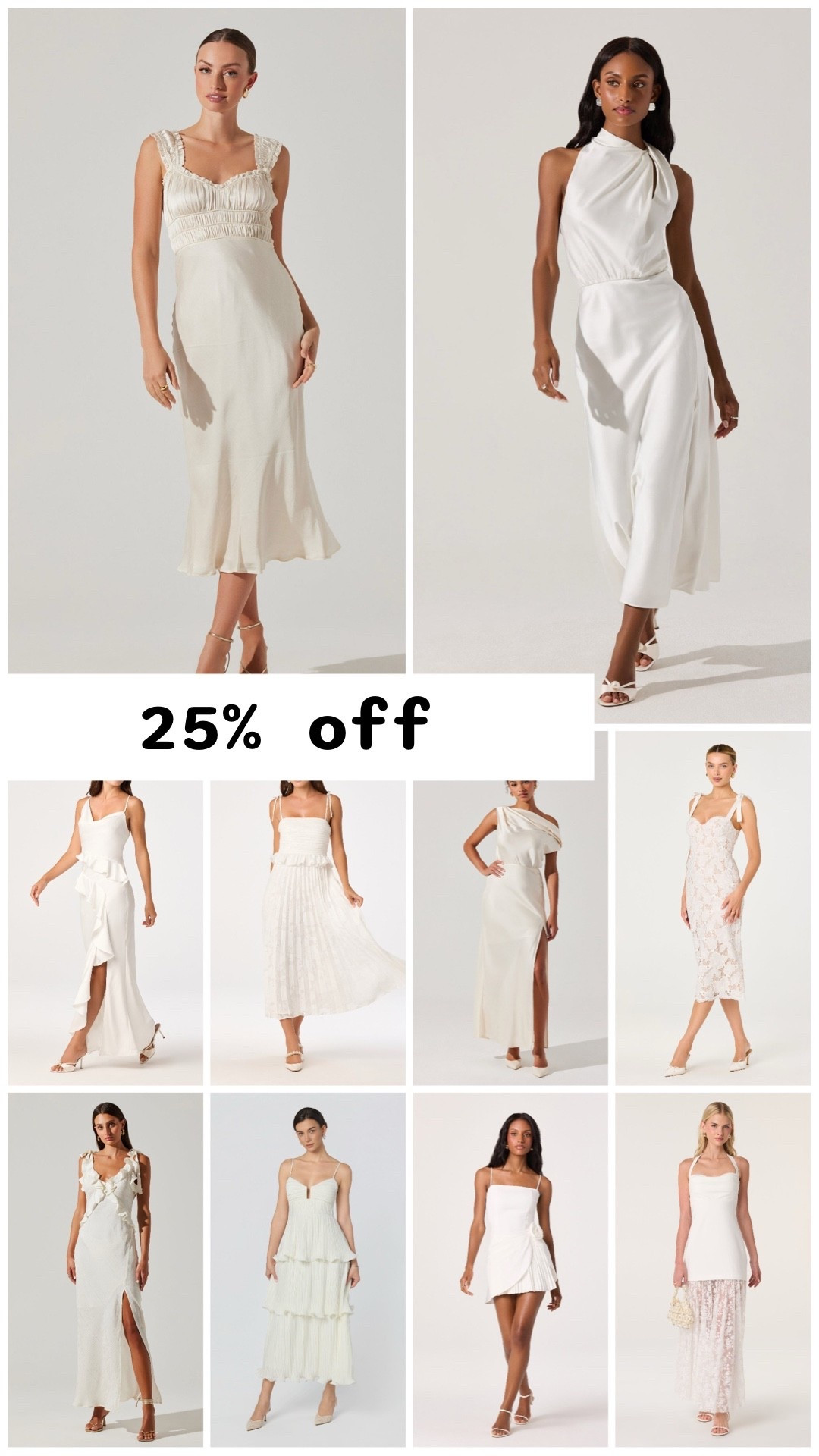 25% off at ASTR THE Label which includes these pretty white dresses for the bride to be. 

Date night outfit. White dresses. Bridal shower dresses. Bachelorette dress. Summer fashion. Engagement party dresses. Rehearsal dinner dresses. Bachelorette party dresses. Reception dresses. After party dresses. Summer wedding. Vacation outfit. Early fall wedding.

#LTKWedding #LTKSeasonal #LTKSaleAlert