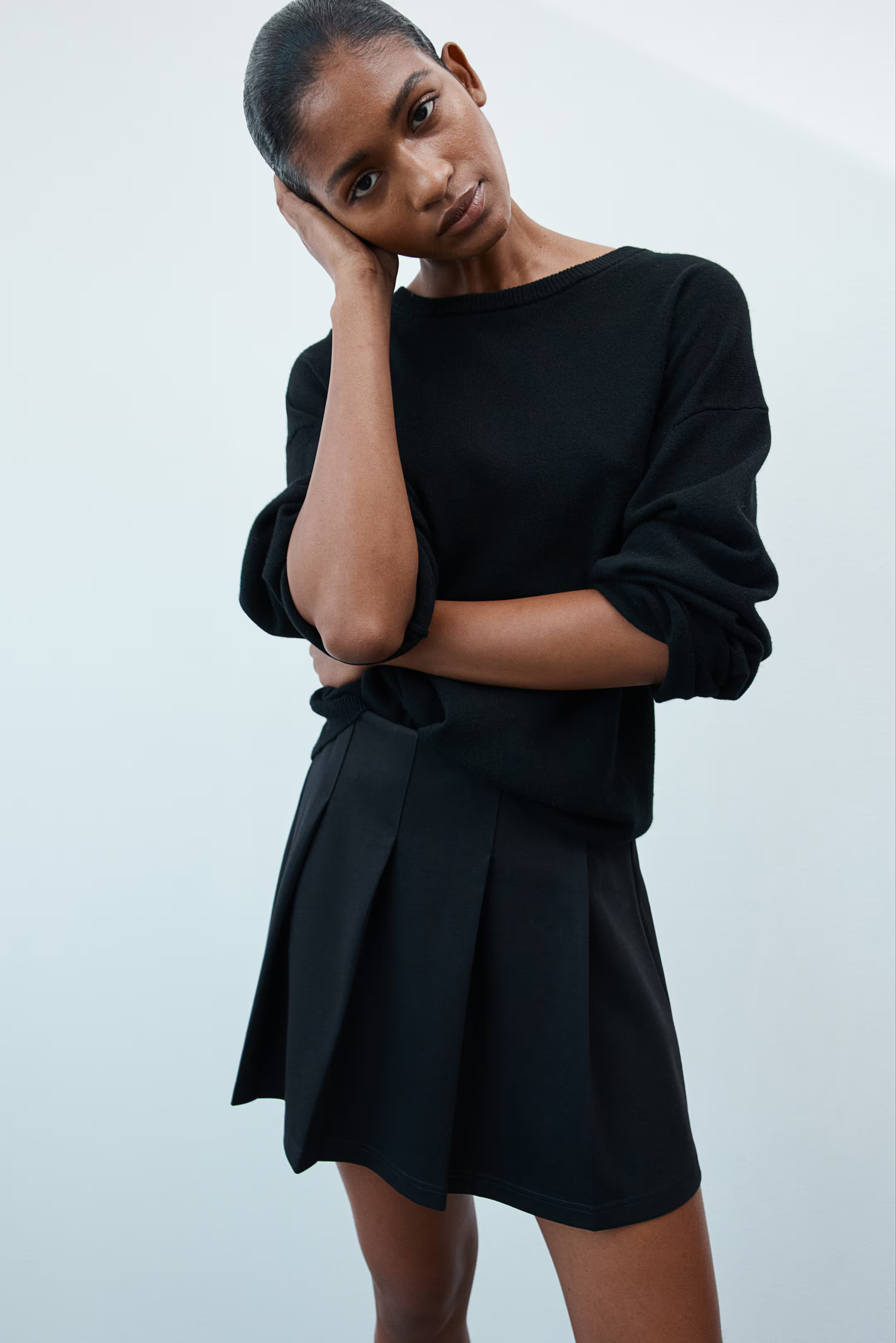 Pleated jersey skirt | H&M (UK, MY, IN, SG, PH, TW, HK)