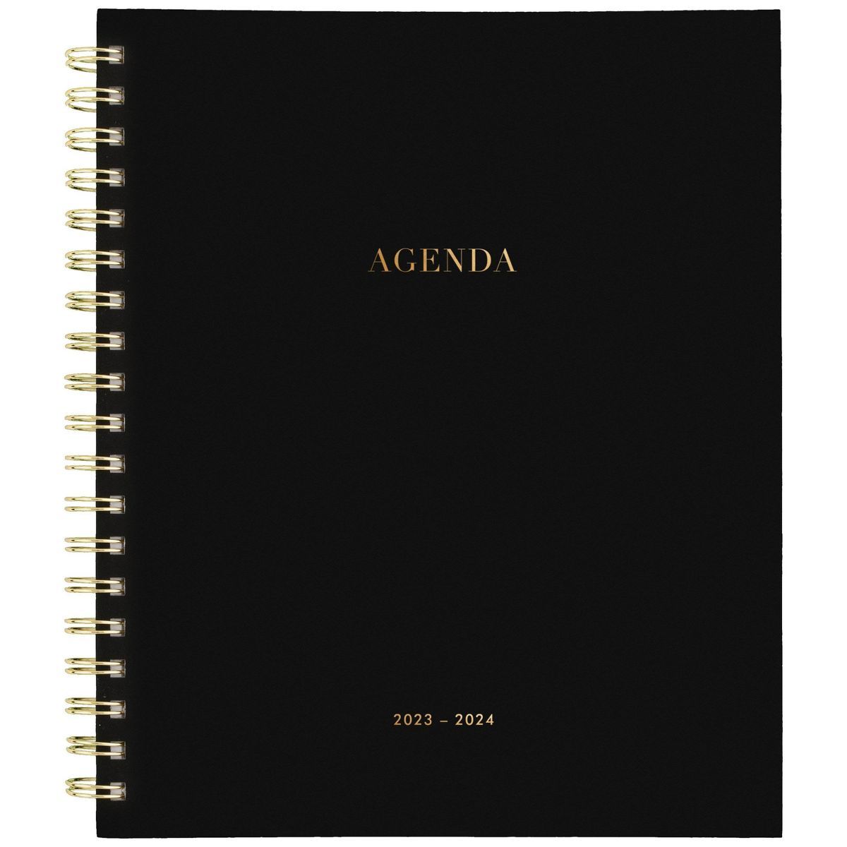 Sugar Paper Essentials 2023-24 Academic Planner 9.875"x7.875" Weekly/Monthly Hardcover Black | Target