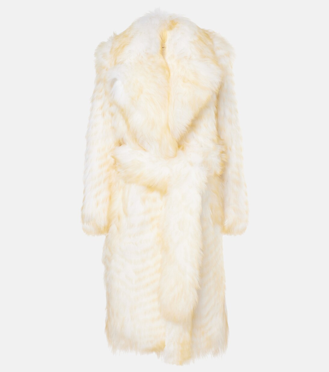 Herringbone shearling wrap coat | Mytheresa (US/CA)