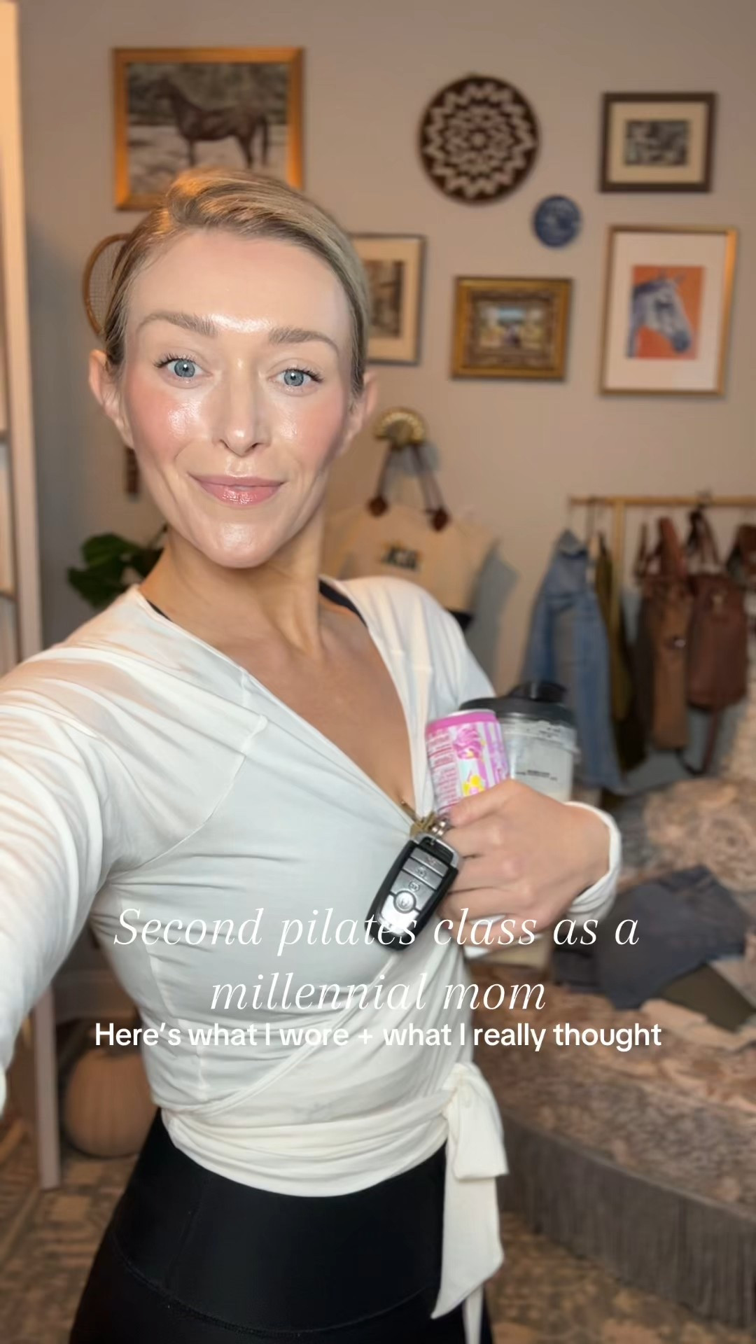 Second Pilates class and I’m finally getting the hang of the reformer. Wearing my favorite Aloe leggings, Target Aritzia look-alike top, Nike RNRs, and Amazon grip socks (a must for reformer).

If you want links to any of these pieces, they’re all saved on my LTK — it’s the second button when you click the link in my bio.

⸻
Pilates outfit, affordable athleisure, classic style for moms, wellness fashion, millennial mom lifestyle, reformer class tips, outfit ideas 2025, Target Aritzia dupe