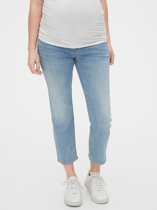 Maternity Full Panel Cheeky Straight Jeans | Gap (US)