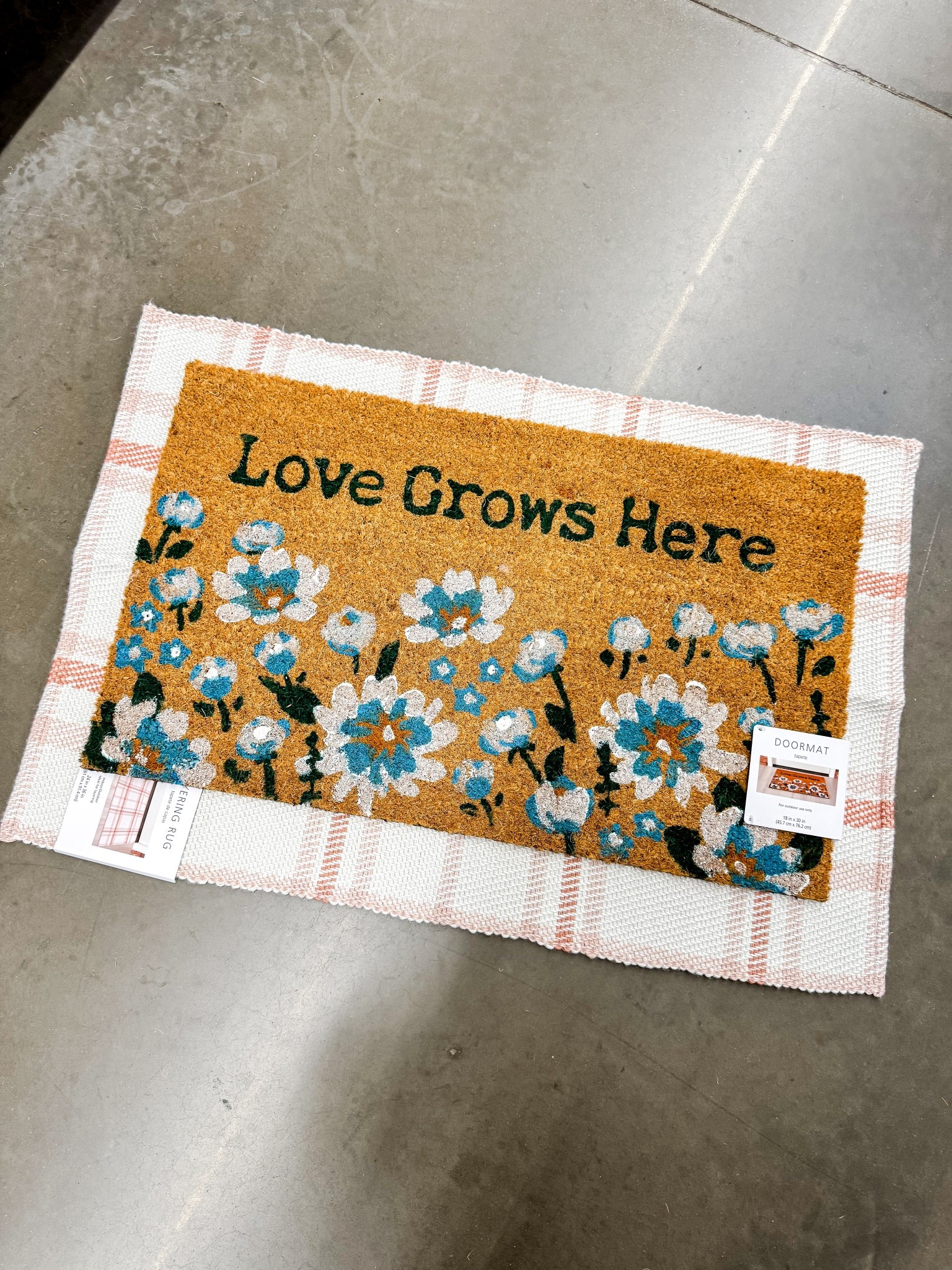 Looking for a new spring doormat combo 

#LTKSeasonal #LTKHome
