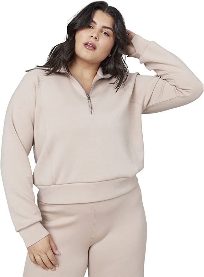 Amazon.com: Spanx AirEssentials Half Zip Lunar MD One Size : Clothing, Shoes & Jewelry | Amazon (US)