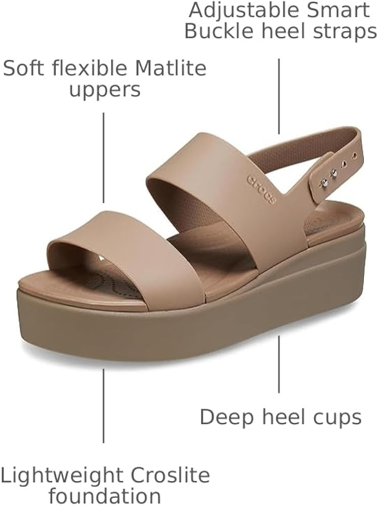 Crocs Women's Brooklyn Low Wedge Sandals | Amazon (US)