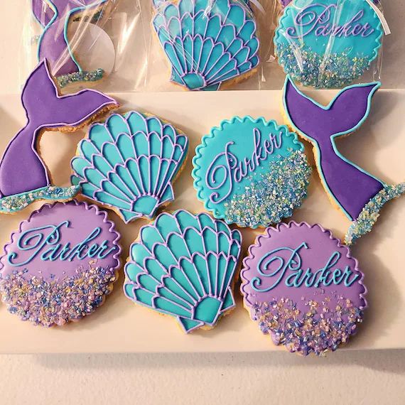 Mermaid Themed Cookies  1 Dozen - Etsy | Etsy (US)