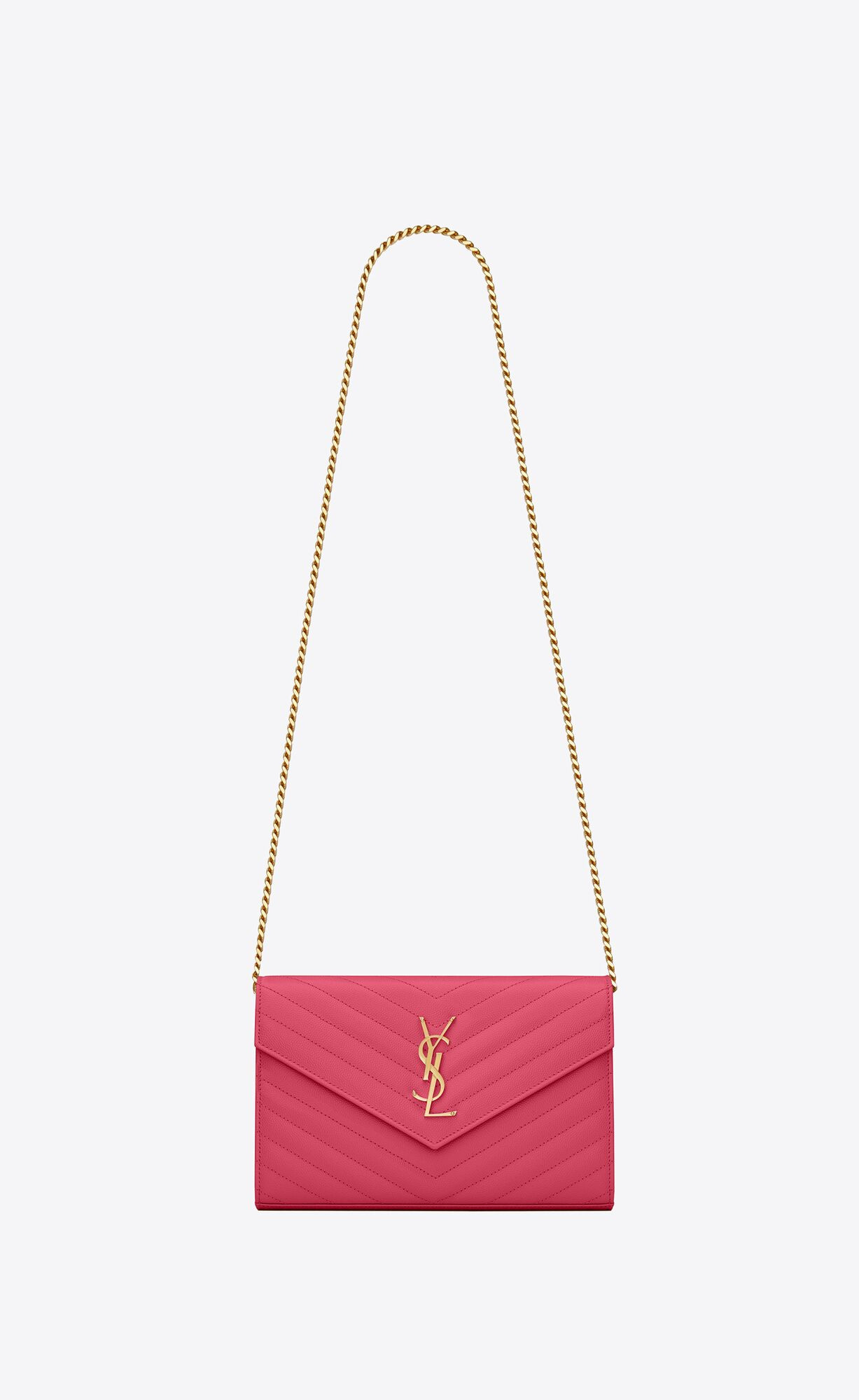 TIMELESS CHAIN PURSE WITH CASSANDRE EMBELLISHMENT AND ICONIC CHEVRON QUILTING.THIS PRACTICAL ACCE... | Saint Laurent Inc. (Global)