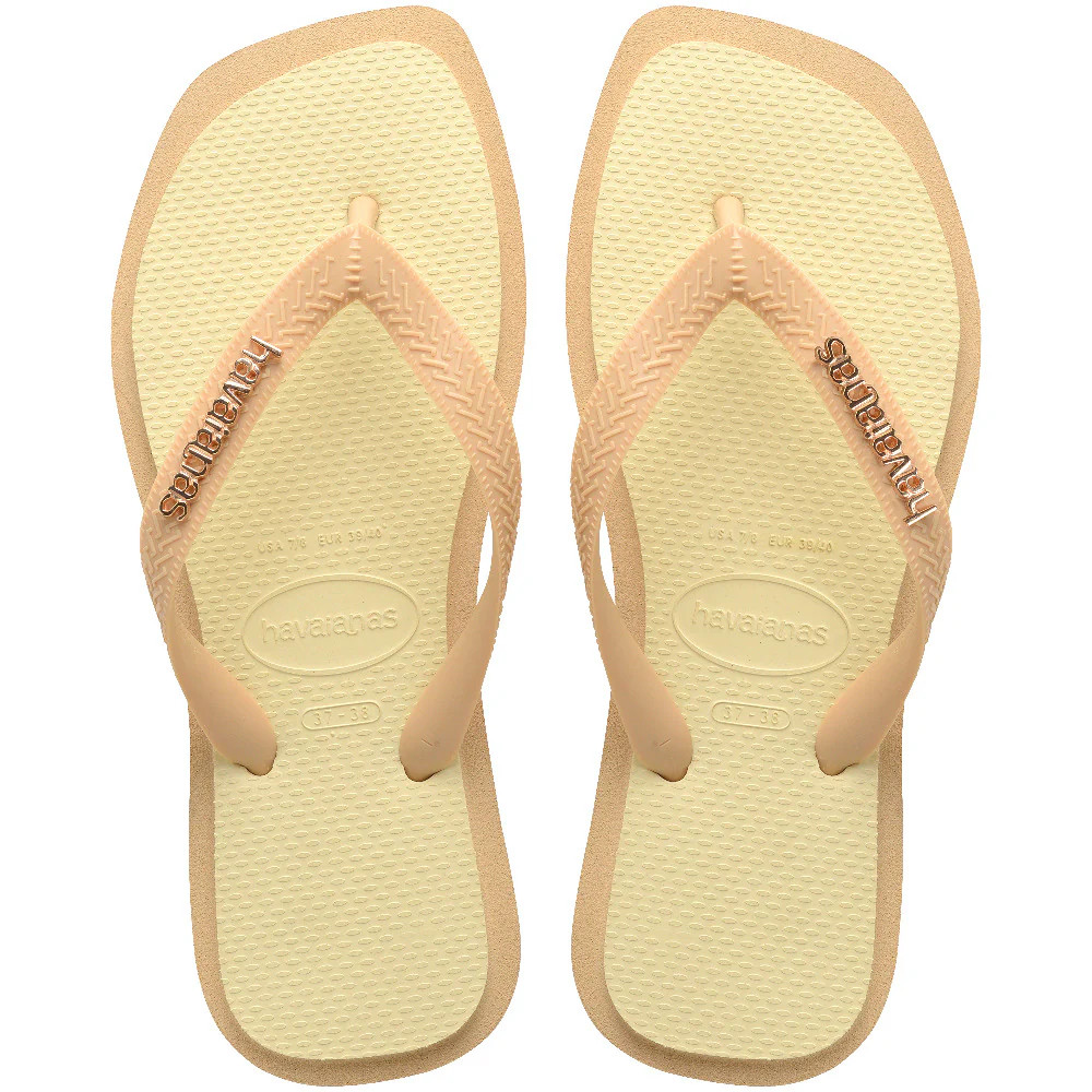 Women's Top Square Fusion Flip Flops Golden | Havaianas | Havaianas
